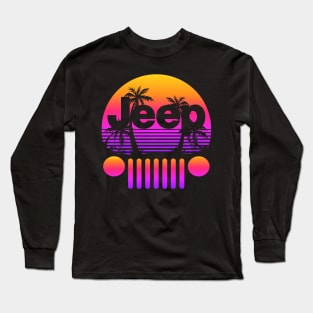 Retro Jeep Long Sleeve T-Shirt